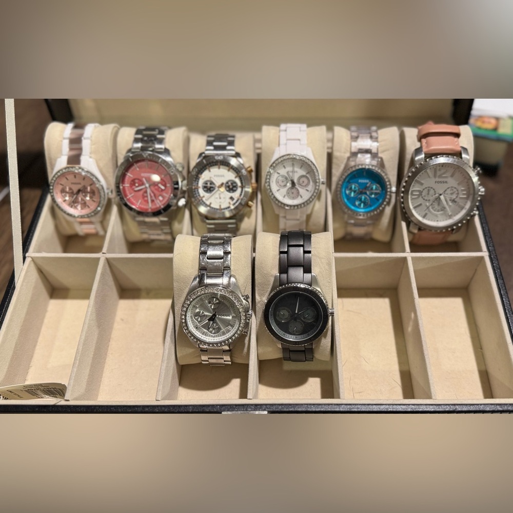 Set of 8 Women’s Fossil Watch Collection
